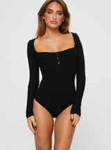 Ballard Long Sleeve Bodysuit Black