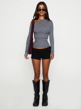 Beller Long Sleeve Top Navy Stripe