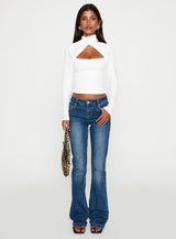 Ganz Long Sleeve Top White