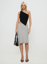 Harford One Shoulder Top Black