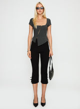 Memory Bliss Asymmetrical Top Grey