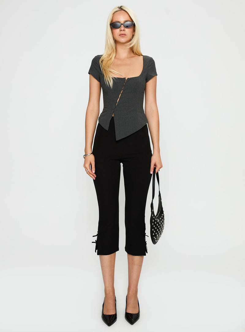 Memory Bliss Asymmetrical Top Grey
