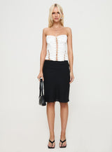 Mochi Corset Top White