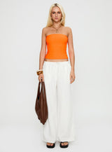 Coolada Strapless Top Orange