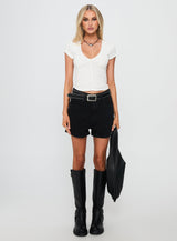Ennie Ruched Top White