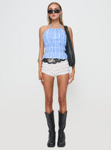 Havenbrook High Neck Top Blue