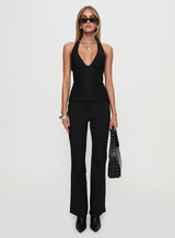 Heartbound Halter Top Black