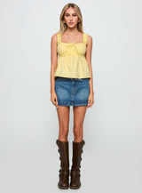 Thalira Top Yellow