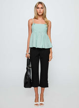 Peace Of Mind Top Green Stripe