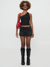 Jase One Shoulder Top Black