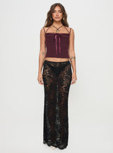 Trynia Top Burgundy