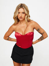Huttley Bodysuit Red