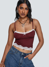 Top Model Cami Burgundy