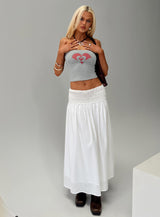 Swan Song Strapless Top Blue / Grey
