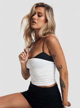 Vickee Top White / Black