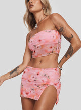 Corella Set Digital Pink Floral