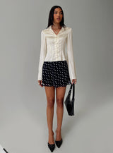 Miravella Long Sleeve Top Cream