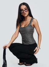 Desni Top Grey