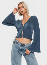 Collis Long Sleeve Top Blue