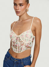 Romania Top Cream / Floral