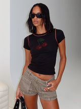 Cherrie Kisses Top Black