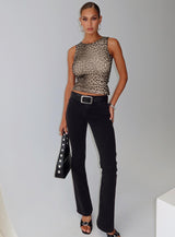 Warm Honey Top Leopard