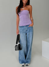 Strutter Strapless Top Purple