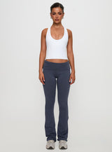 Fast Track Longline Active Tank Top White