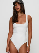 Baseline Rib Bodysuit White