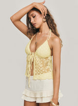 CHANTRIA LACE TOP YELLOW