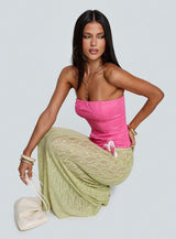 Plotline Strapless Top Pink