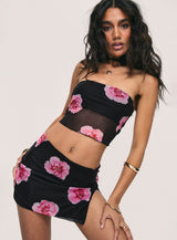 Corella Set Black / Pink Floral