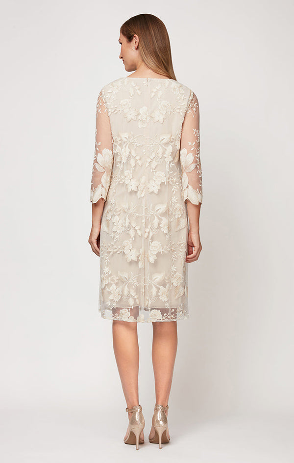 Regular - Alana Embroidered Mock Jacket Dress