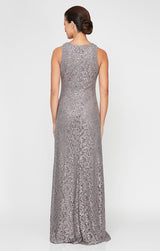 Petite Elaine Sleeveless Lace Gown
