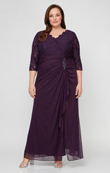 Plus Victoria Empire Waist Gown