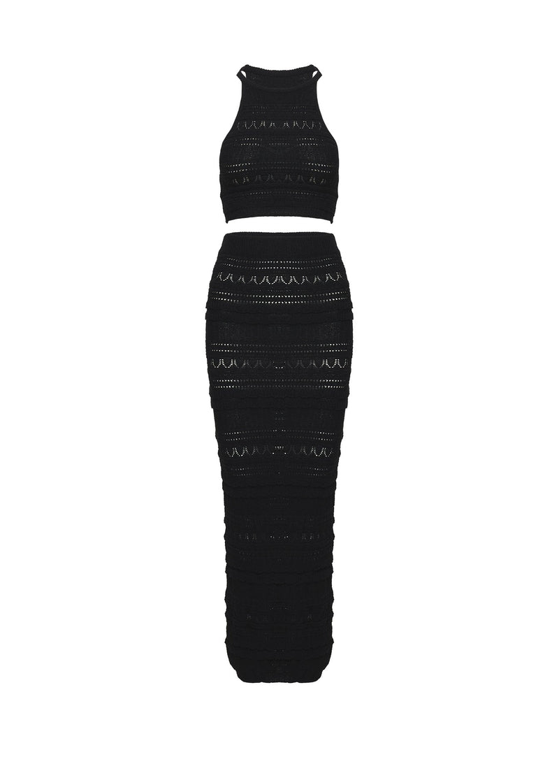 Alizeh Crochet Set Black