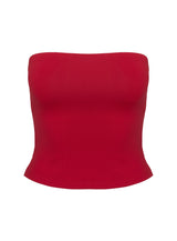 Aurorah Strapless Top Red
