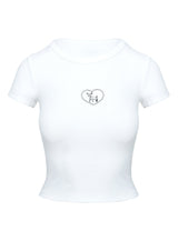 Baseline Rib Tee Oh Deer White