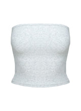 Baseline Strapless Rib Top Grey