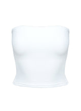 Baseline Strapless Rib Top White