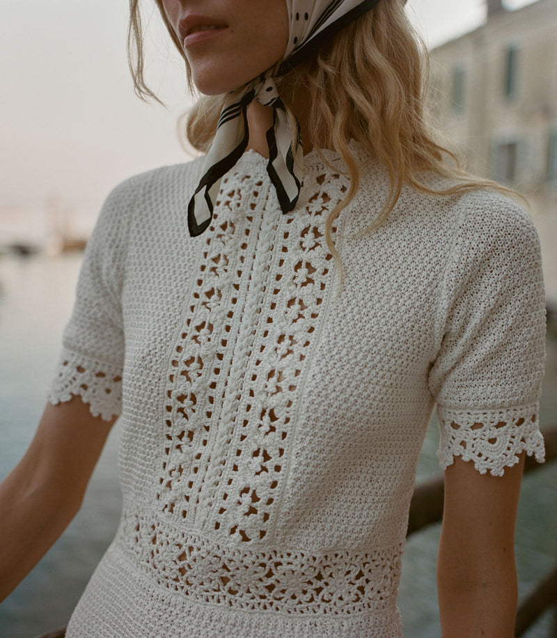 BATHILDE DRESS -- PEARL