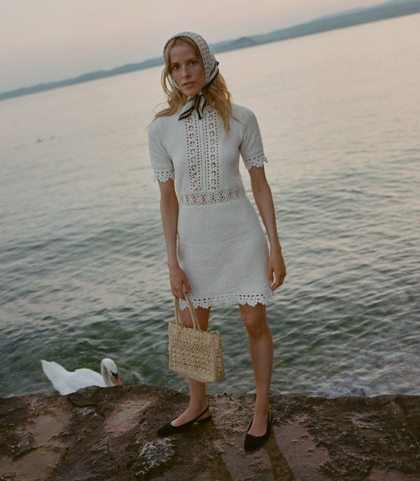 BATHILDE DRESS -- PEARL