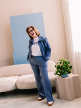 Broek Gwen - Blauw Print