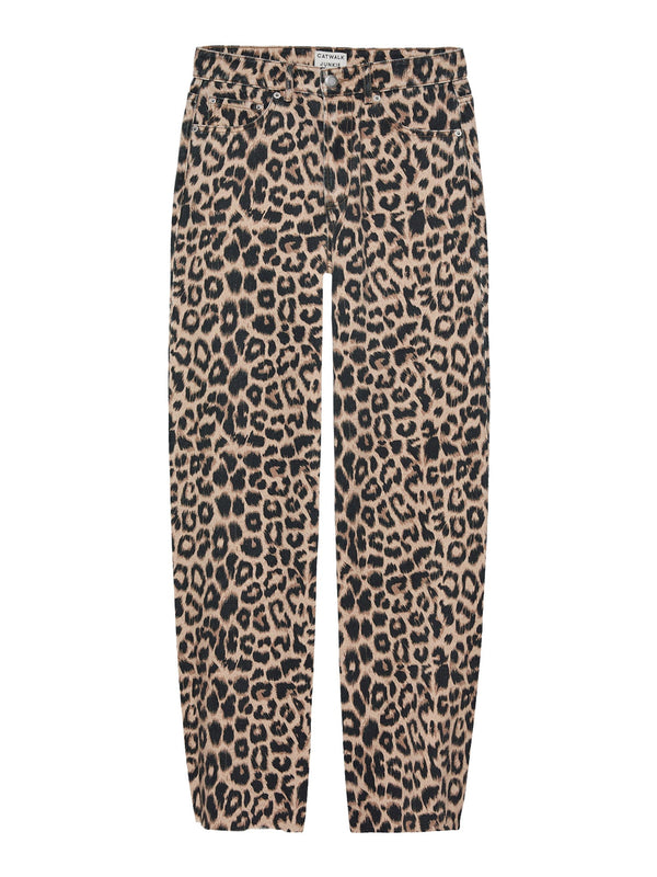 CATWALK JUNKIE - Barrel Fit Leopard Jeans