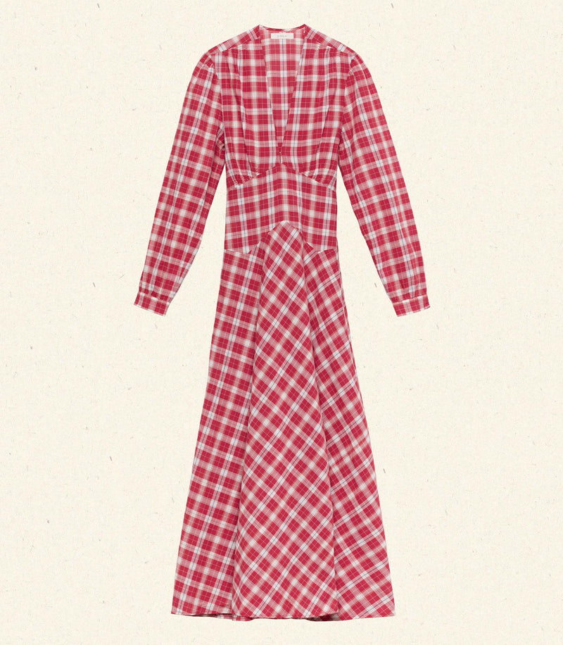 CHARLESTON DRESS -- ALSACE PLAID