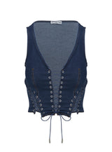 Edenette Top Mid Blue Wash