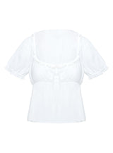 Elizabette Puff Sleeve Top White