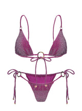 Entrancing Triangle Bikini Top Purple