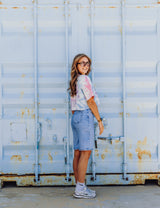 Bibi Bermuda Short - Strass Denim
