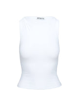 Fitzy High Neck Top White